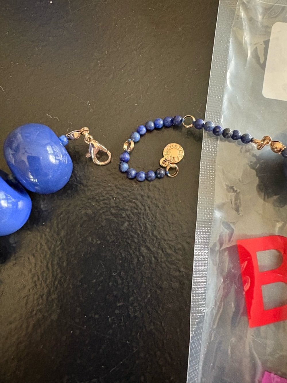 Bauble Bar Jane Beaded Necklace -Lapis - Picture 2 of 5